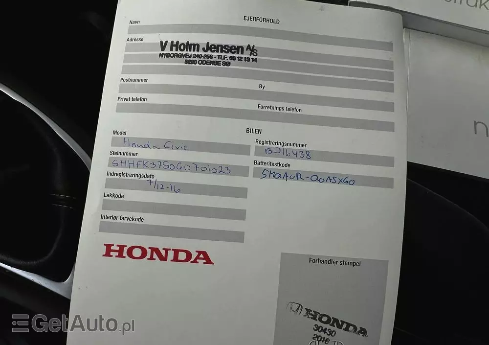 HONDA Civic 1.6 i-DTEC Elegance