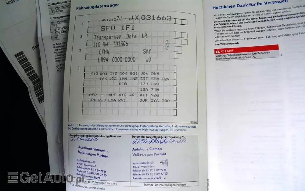 VOLKSWAGEN TRANSPORTER T6 DOKA 