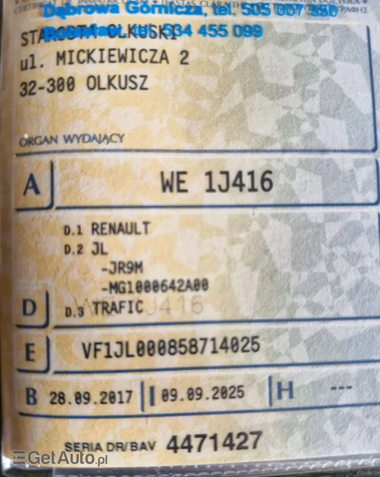 RENAULT Trafic L2H1 2,9t Pack Clim