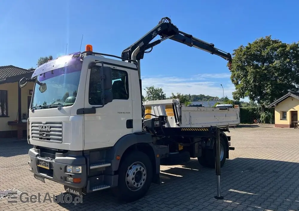 MAN 18.240 TGM wywrotka 3-str. z HDS HIAB 099, manual 