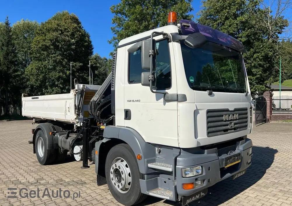 MAN 18.240 TGM wywrotka 3-str. z HDS HIAB 099, manual 