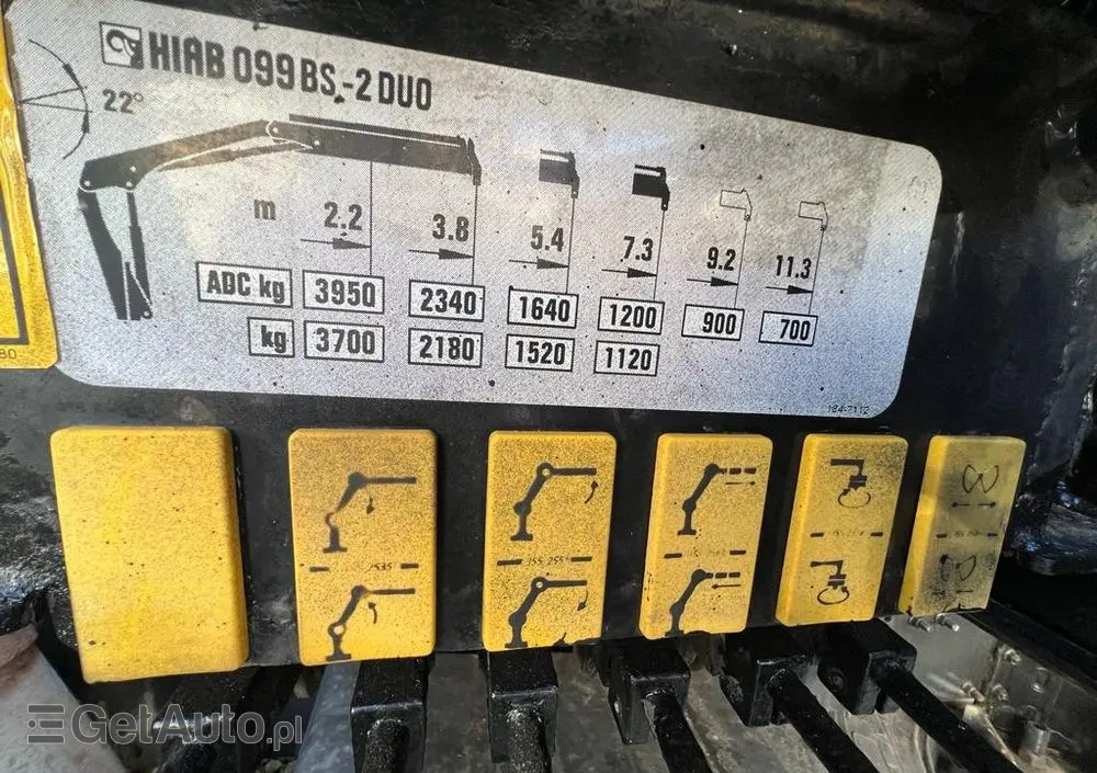 MAN 18.240 TGM wywrotka 3-str. z HDS HIAB 099, manual 