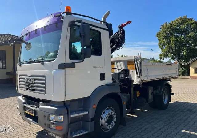 MAN 18.240 TGM wywrotka 3-str. z HDS HIAB 099, manual 