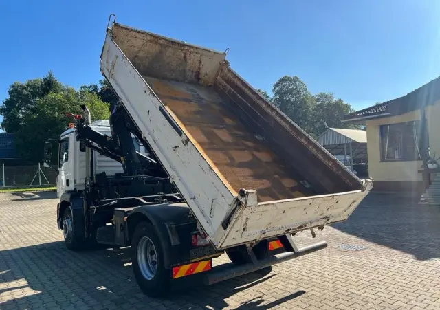 MAN 18.240 TGM wywrotka 3-str. z HDS HIAB 099, manual 