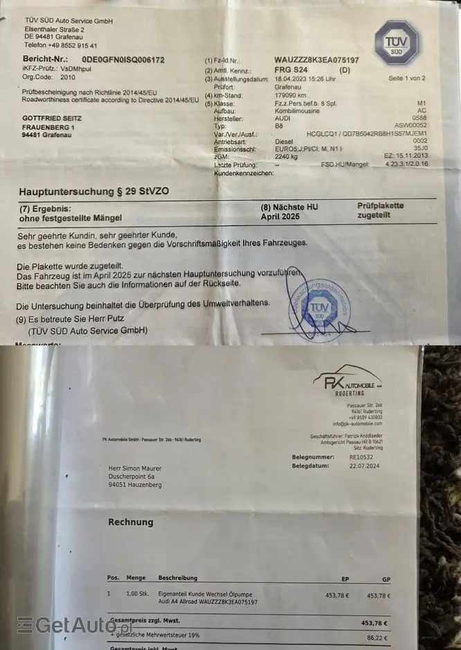 AUDI A4 Allroad 2.0 TDI DPF S tronic