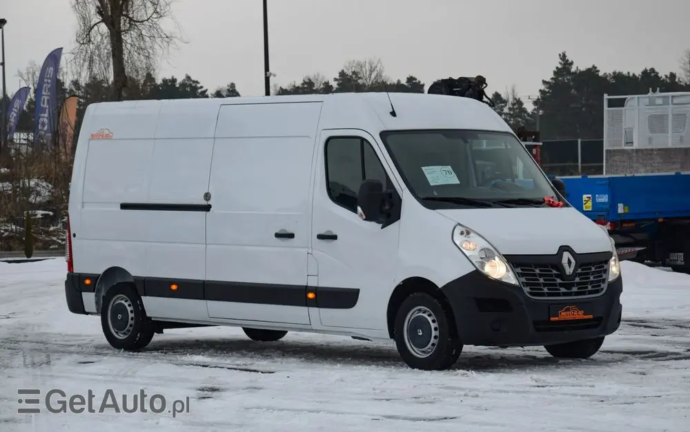 RENAULT MASTER / 2.3 - 150 KM / DOSTAWCZE / 3 OSOBY / DOSTAWCZE / BLASZAK / DUŻY WYŚWIETLACZ / KLIMA / TEMPOMAT / KAMERA COFANIA / HAK / SPROWADZONY 
