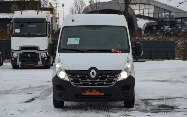 RENAULT MASTER / 2.3 - 150 KM / DOSTAWCZE / 3 OSOBY / DOSTAWCZE / BLASZAK / DUŻY WYŚWIETLACZ / KLIMA / TEMPOMAT / KAMERA COFANIA / HAK / SPROWADZONY 