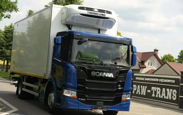 SCANIA P280///* 2022///* PRZEBIEG 165 TYŚ KM///* CHŁODNIA///* 18000KG///* THERMO KING///* WINDA///* BAR///* DŁ 7.30///* 18 EURO PALET///* KAMERA///* LEDY///* WAGA///* STAN JAK NOWA 