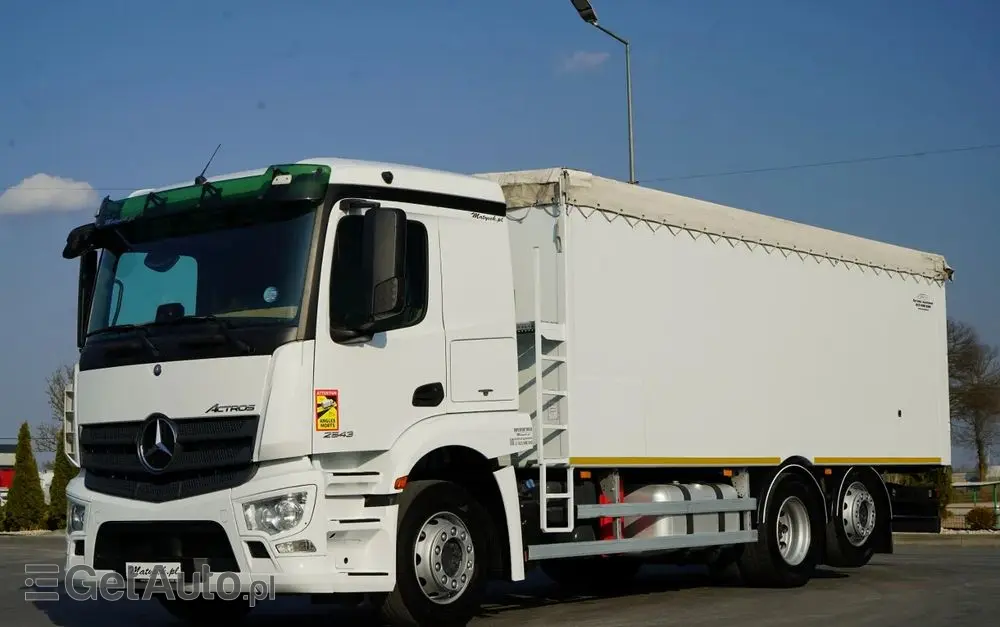 MERCEDES-BENZ ACTROS 2543 / RUCHOMA PODŁOGA / WALKING FLOOR / 6X2 / OŚ SKRĘTNA / PODNOSZONA 