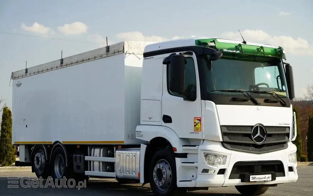 MERCEDES-BENZ ACTROS 2543 / RUCHOMA PODŁOGA / WALKING FLOOR / 6X2 / OŚ SKRĘTNA / PODNOSZONA 