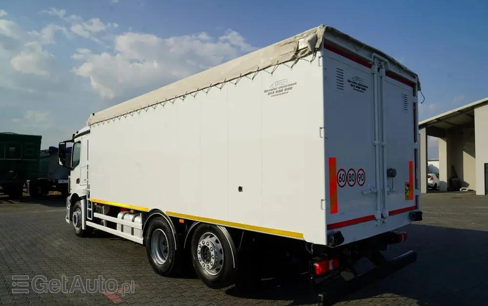 MERCEDES-BENZ ACTROS 2543 / RUCHOMA PODŁOGA / WALKING FLOOR / 6X2 / OŚ SKRĘTNA / PODNOSZONA 