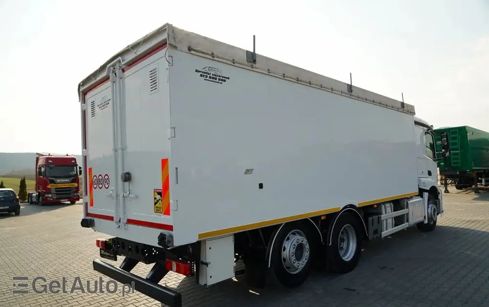 MERCEDES-BENZ ACTROS 2543 / RUCHOMA PODŁOGA / WALKING FLOOR / 6X2 / OŚ SKRĘTNA / PODNOSZONA 