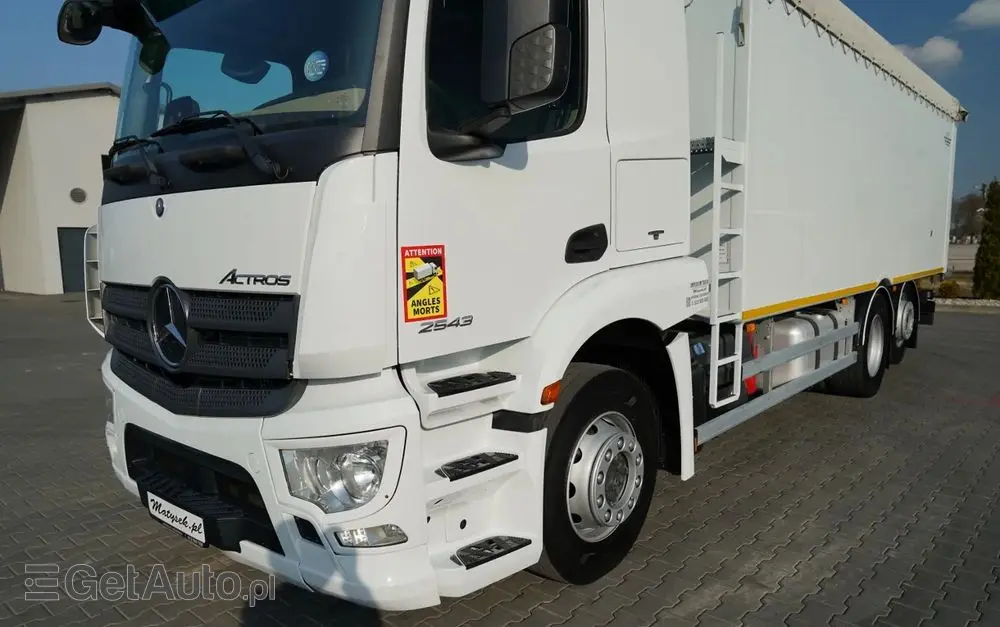 MERCEDES-BENZ ACTROS 2543 / RUCHOMA PODŁOGA / WALKING FLOOR / 6X2 / OŚ SKRĘTNA / PODNOSZONA 