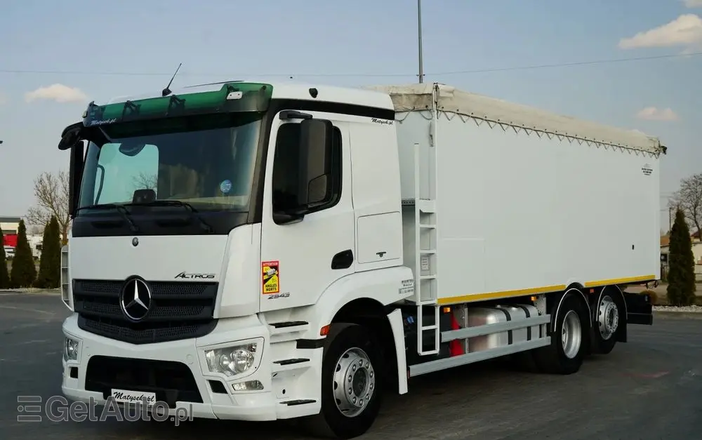 MERCEDES-BENZ ACTROS 2543 / RUCHOMA PODŁOGA / WALKING FLOOR / 6X2 / OŚ SKRĘTNA / PODNOSZONA 