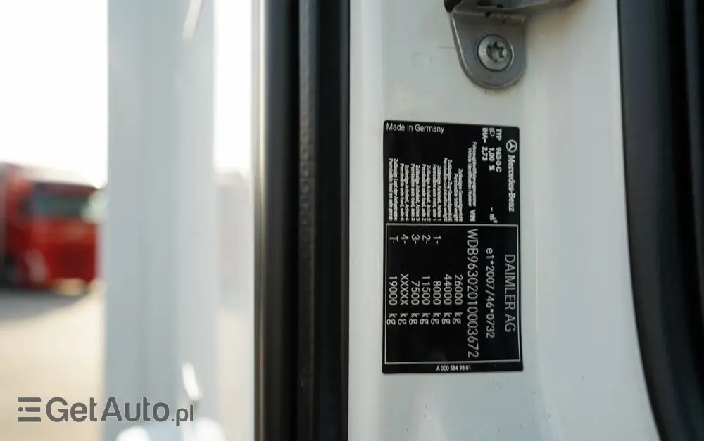 MERCEDES-BENZ ACTROS 2543 / RUCHOMA PODŁOGA / WALKING FLOOR / 6X2 / OŚ SKRĘTNA / PODNOSZONA 