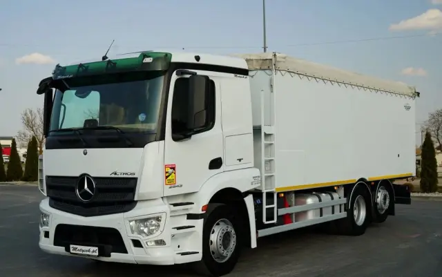 MERCEDES-BENZ ACTROS 2543 / RUCHOMA PODŁOGA / WALKING FLOOR / 6X2 / OŚ SKRĘTNA / PODNOSZONA 