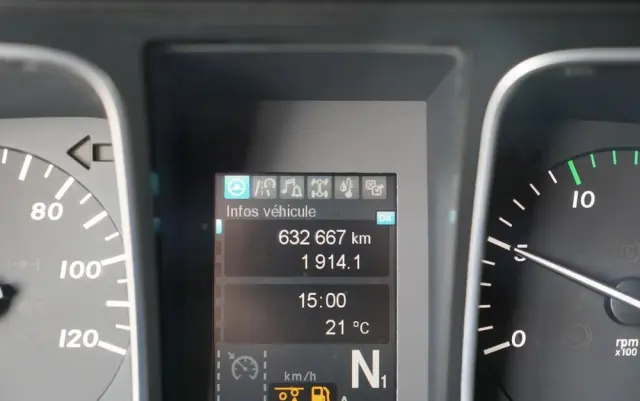 MERCEDES-BENZ ACTROS 2543 / RUCHOMA PODŁOGA / WALKING FLOOR / 6X2 / OŚ SKRĘTNA / PODNOSZONA 