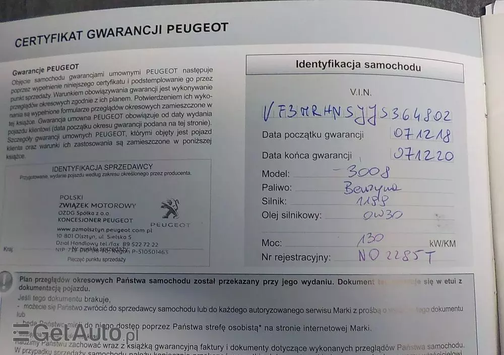 PEUGEOT 3008 1.2 PureTech GPF Allure S&S