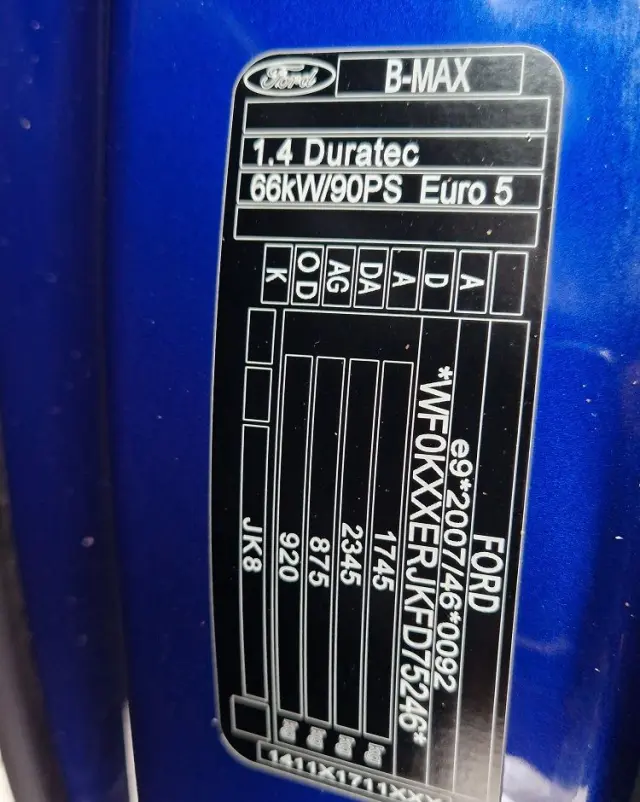 FORD B-MAX 1.4 SYNC Edition