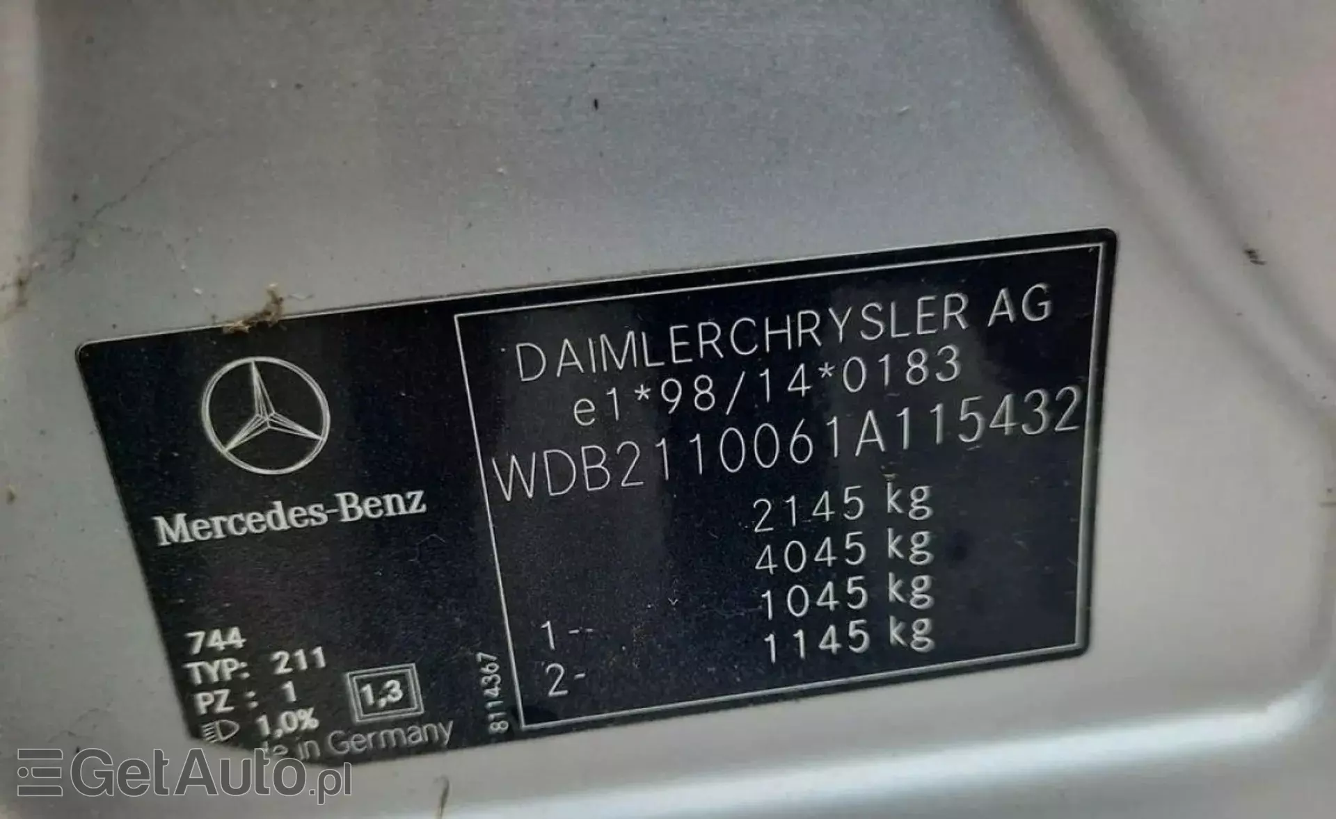 MERCEDES-BENZ Klasa E 