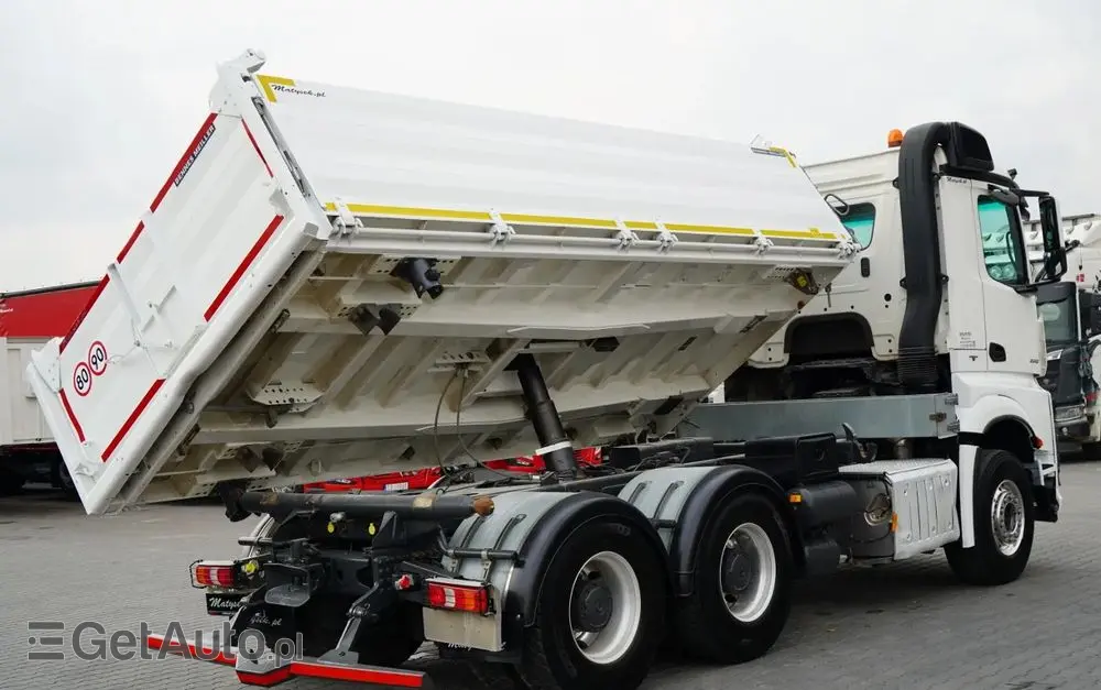 MERCEDES-BENZ AROCS 2658 / WYWROTKA 3 STRONNA / ŁADOWNOŚĆ 14 TON / ALUFELGI  / EURO 6 / 