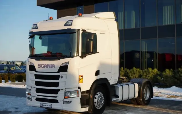 SCANIA R 450 / RETARDER / HYDRAULIKA / KLIMATYZACJA POSTOJOWA / OPONY 100% 