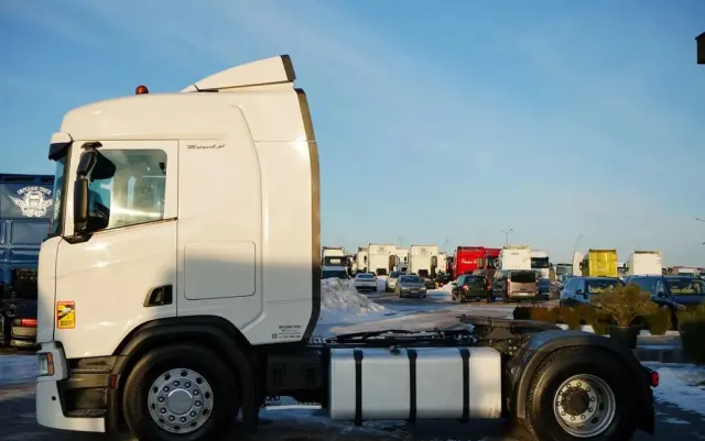 SCANIA R 450 / RETARDER / HYDRAULIKA / KLIMATYZACJA POSTOJOWA / OPONY 100% 