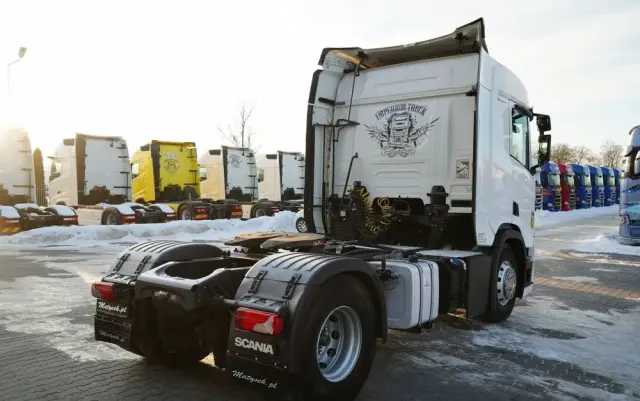 SCANIA R 450 / RETARDER / HYDRAULIKA / KLIMATYZACJA POSTOJOWA / OPONY 100% 