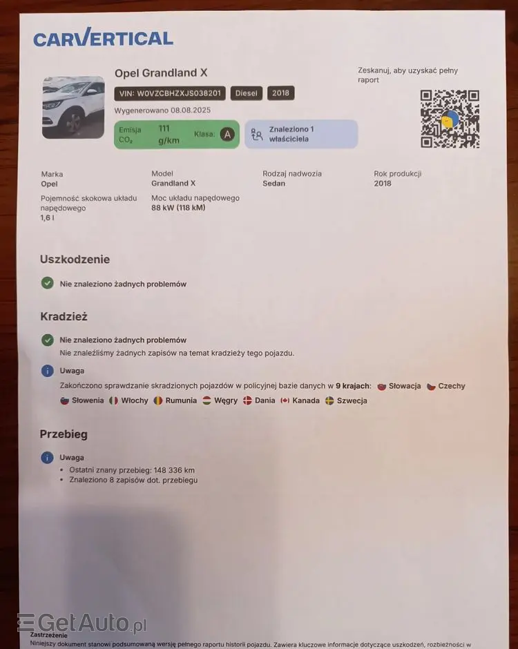 OPEL Grandland X 1.6 D Start/Stop INNOVATION