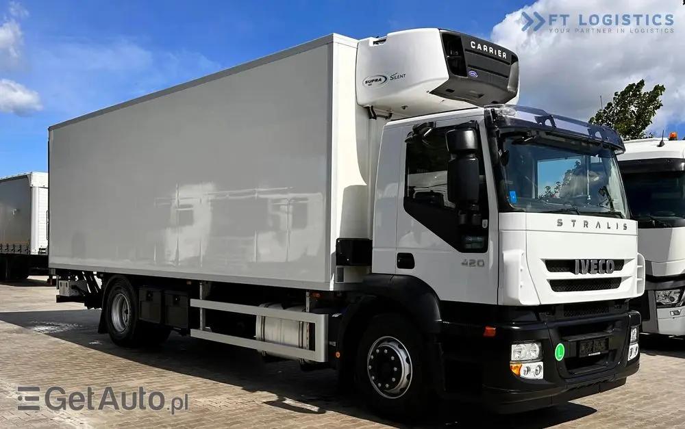 IVECO STRALIS 420 / Chłodnia / Carrier Supra 950 / 19 palet / Winda / Opony 80% 