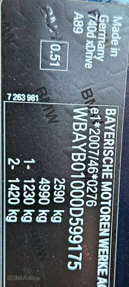 BMW Seria 7 740d