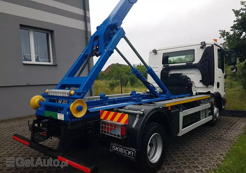 MAN TGL 12.220 HAKOWIEC SKIBICKI 4x2 KLIMA HAKOWIEC DO KONTENERÓW MANUAL 12T POD KONTENERY 