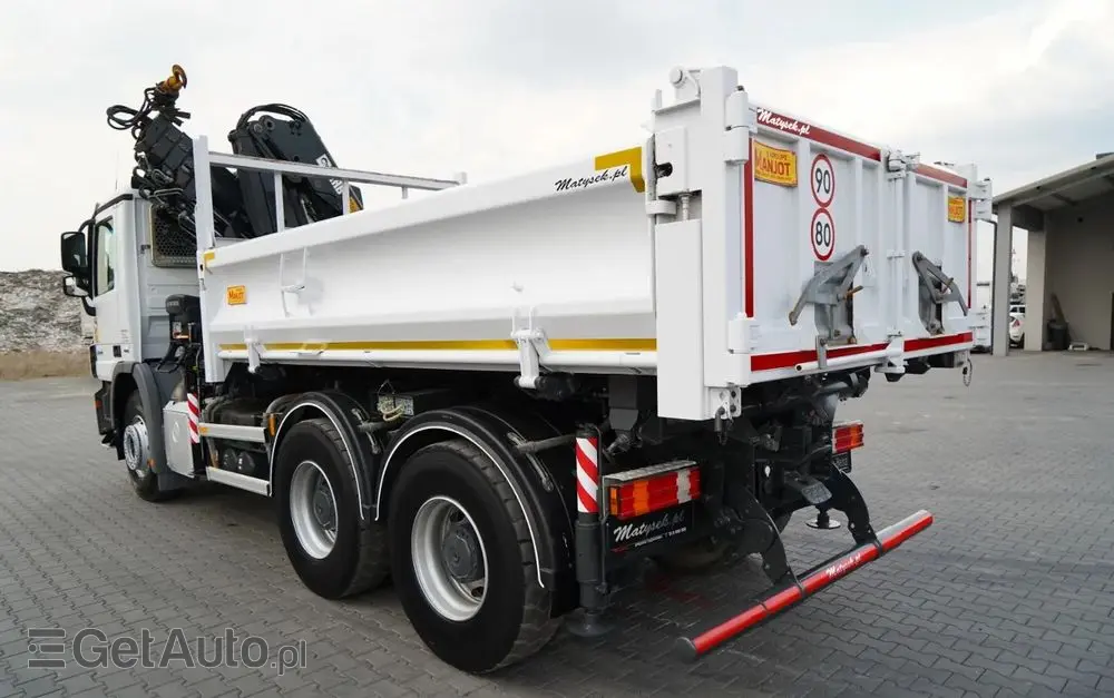 MERCEDES-BENZ ACTROS  2644 / 6X4 / WYWROTKA / 2X HYDROBURTA  / + HDS HIAB 166 ES-5  / PILOT /  ROTATOR / EPS + SPRZĘGŁO / EURO 5 