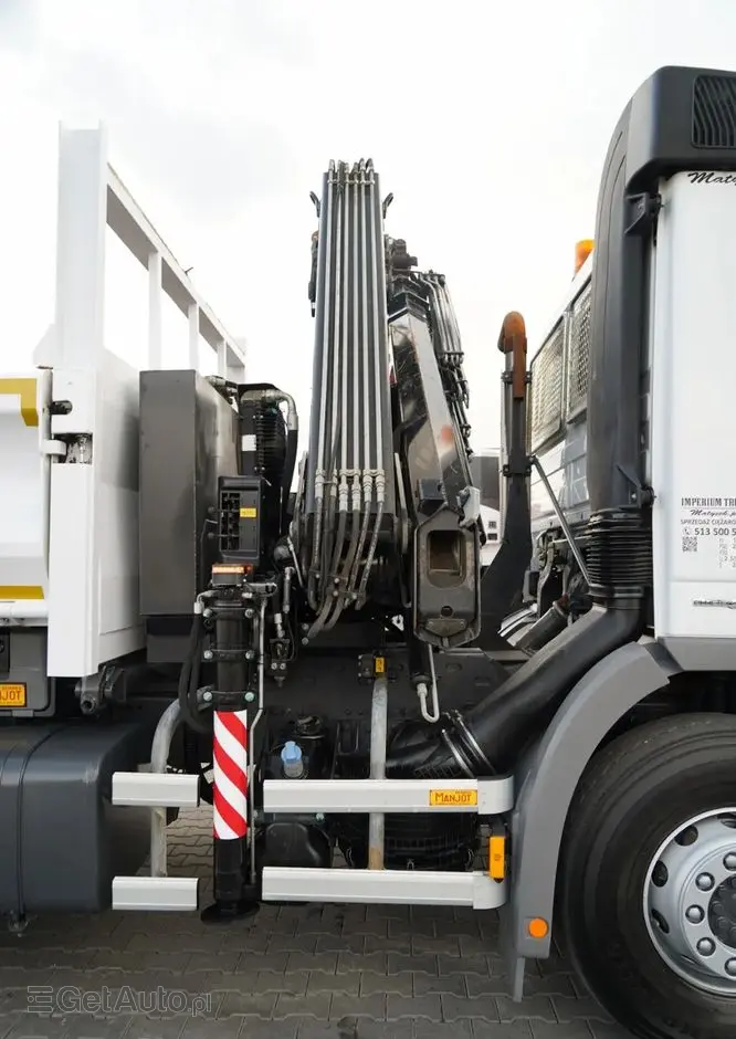 MERCEDES-BENZ ACTROS  2644 / 6X4 / WYWROTKA / 2X HYDROBURTA  / + HDS HIAB 166 ES-5  / PILOT /  ROTATOR / EPS + SPRZĘGŁO / EURO 5 