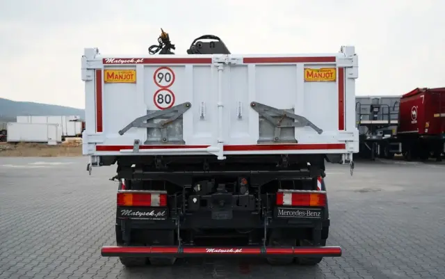 MERCEDES-BENZ ACTROS  2644 / 6X4 / WYWROTKA / 2X HYDROBURTA  / + HDS HIAB 166 ES-5  / PILOT /  ROTATOR / EPS + SPRZĘGŁO / EURO 5 