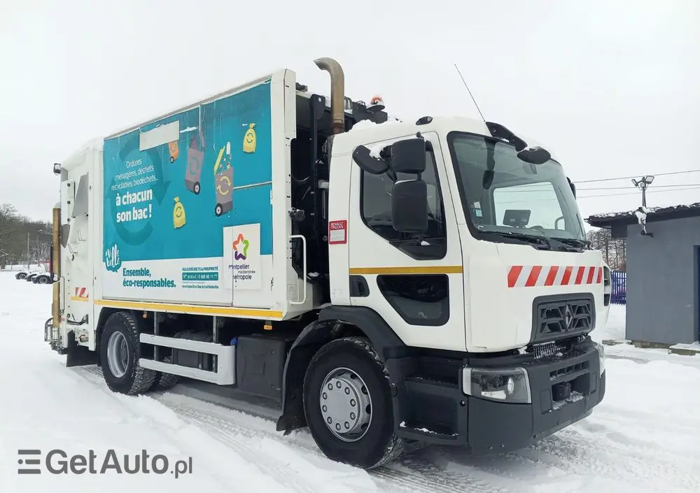 RENAULT Renault Śmieciarka EURO 6 Renault D19/ Mały przebieg i udokumentowany 