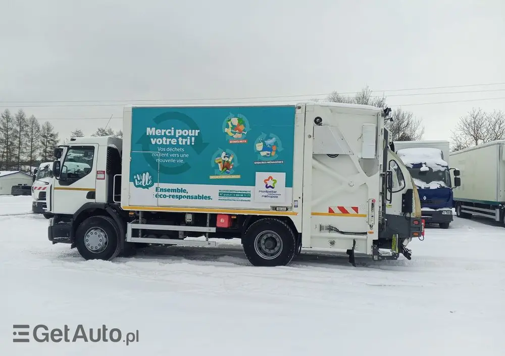RENAULT Renault Śmieciarka EURO 6 Renault D19/ Mały przebieg i udokumentowany 