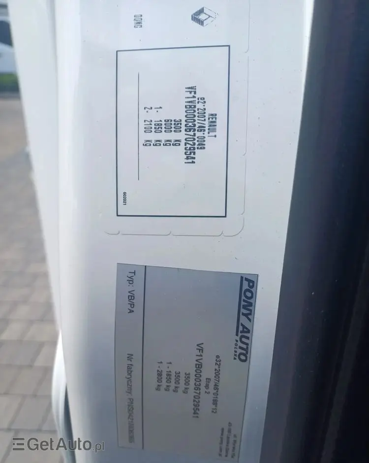 RENAULT Master 10 palet na poduszkach 