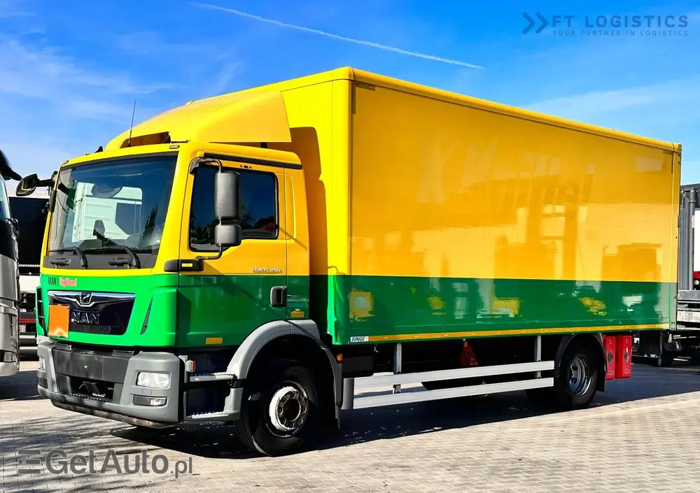 MAN MAN TGM 15.250 4X2 / KONTENER - 16X PALETA / WINDA / OPONY 80% / STAN IDEALNY 