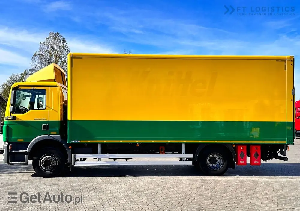 MAN MAN TGM 15.250 4X2 / KONTENER - 16X PALETA / WINDA / OPONY 80% / STAN IDEALNY 