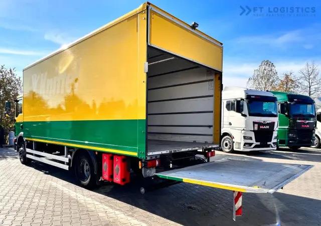 MAN MAN TGM 15.250 4X2 / KONTENER - 16X PALETA / WINDA / OPONY 80% / STAN IDEALNY 