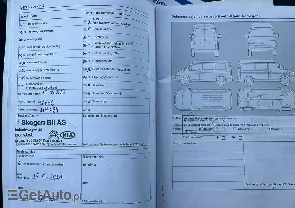 VOLKSWAGEN Transporter T5 4MOTION GP BiTDI MR`10 E5 3.2t 