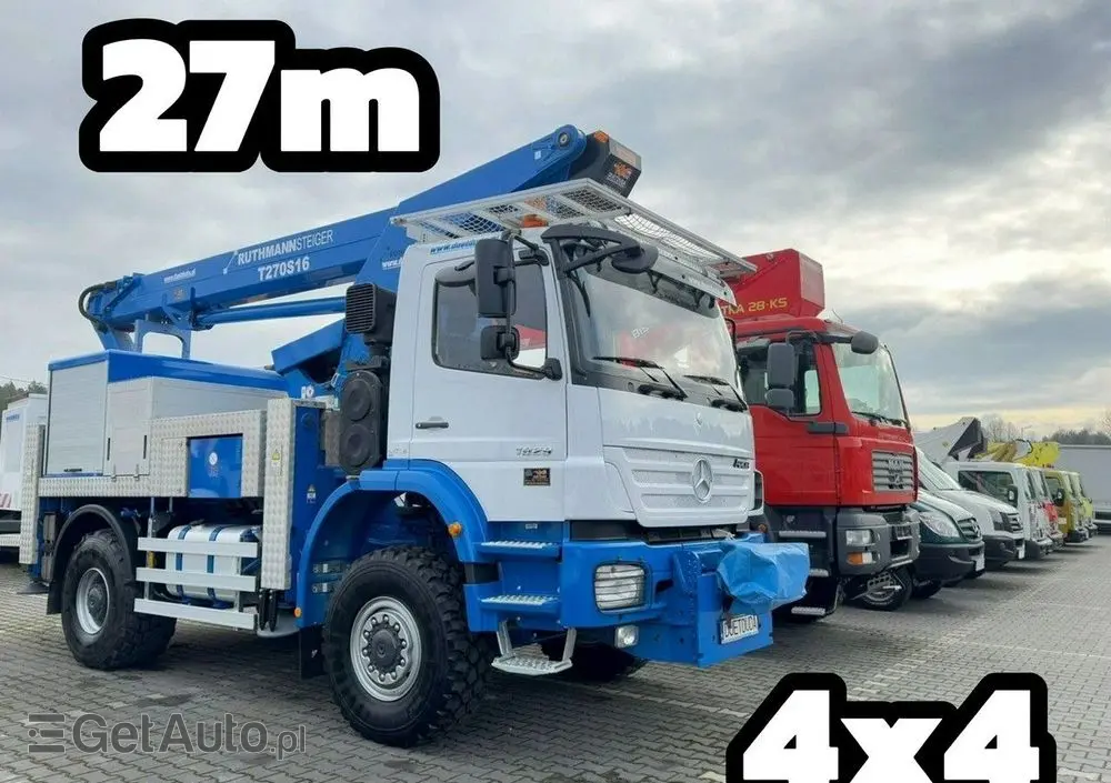MERCEDES-BENZ AXOR 1829 4x4 Zwyżka RUTHMANN STEIGER T270S16 Podnośnik Koszowy 