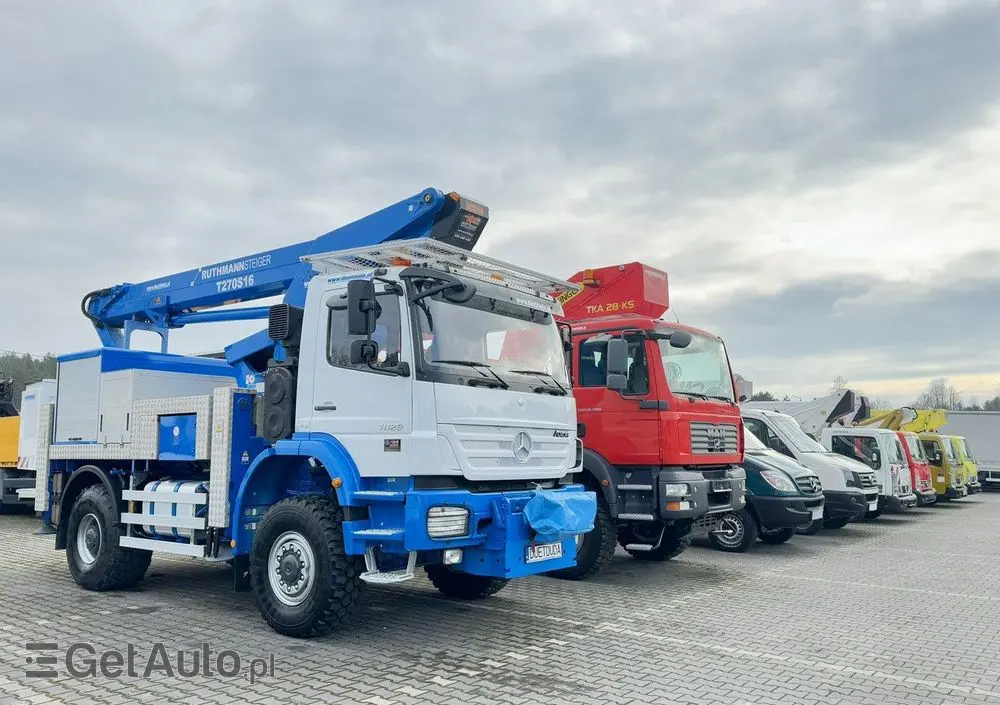 MERCEDES-BENZ AXOR 1829 4x4 Zwyżka RUTHMANN STEIGER T270S16 Podnośnik Koszowy 