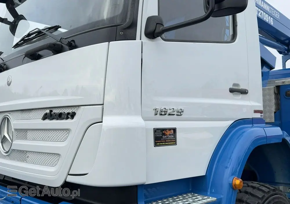 MERCEDES-BENZ AXOR 1829 4x4 Zwyżka RUTHMANN STEIGER T270S16 Podnośnik Koszowy 