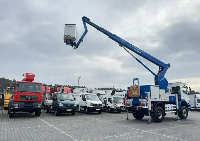 MERCEDES-BENZ AXOR 1829 4x4 Zwyżka RUTHMANN STEIGER T270S16 Podnośnik Koszowy 