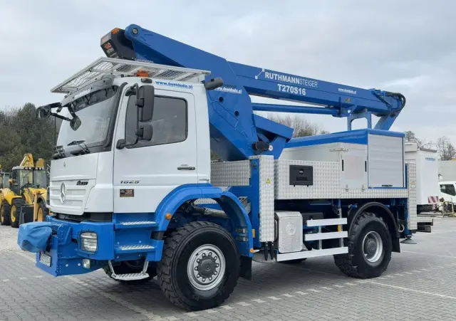 MERCEDES-BENZ AXOR 1829 4x4 Zwyżka RUTHMANN STEIGER T270S16 Podnośnik Koszowy 