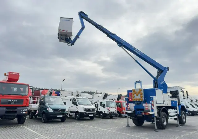 MERCEDES-BENZ AXOR 1829 4x4 Zwyżka RUTHMANN STEIGER T270S16 Podnośnik Koszowy 