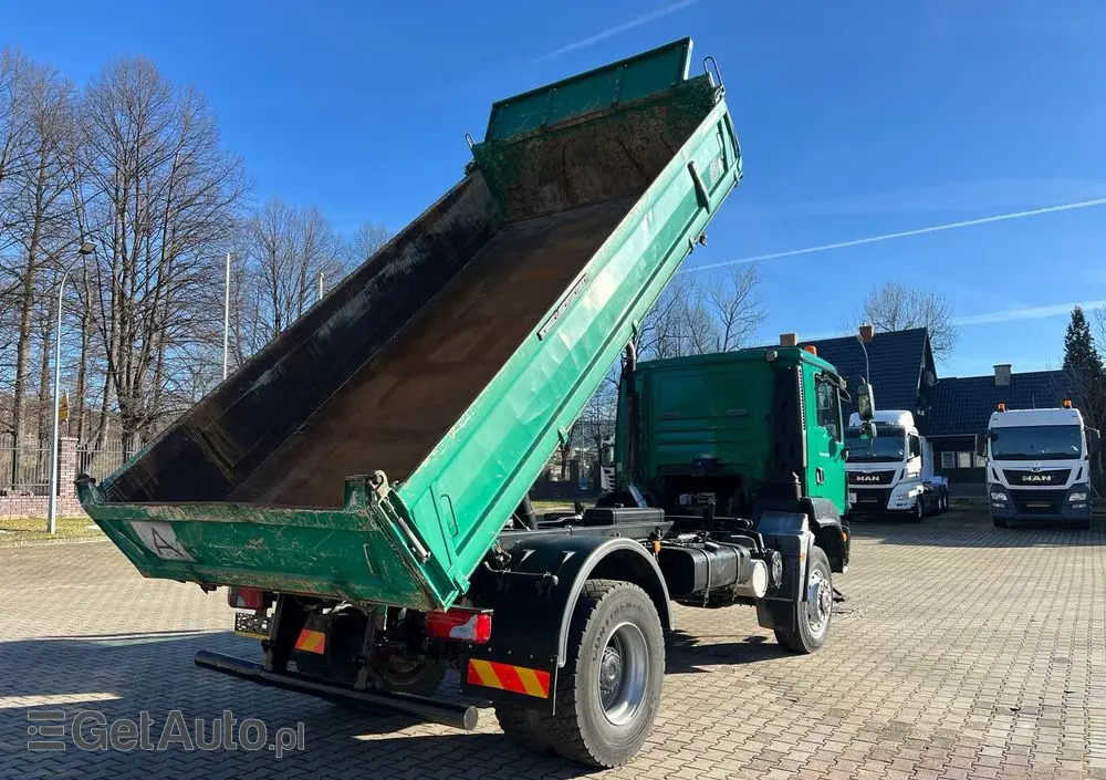 MAN 18.290 TGM wywrotka 3-str. MEILLER, 10 TON, MANUAL, 4x4! 