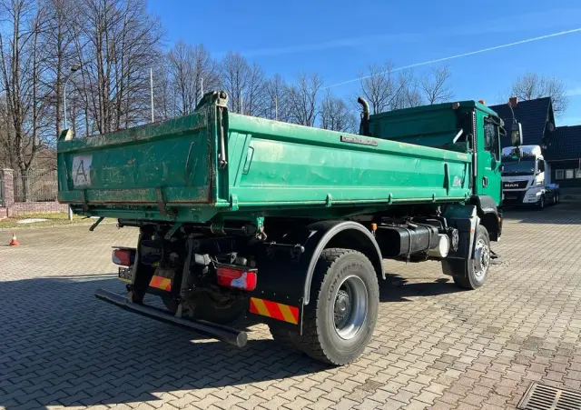 MAN 18.290 TGM wywrotka 3-str. MEILLER, 10 TON, MANUAL, 4x4! 